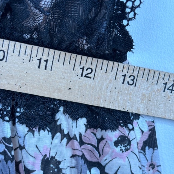 VTG Y2K Victorias Secret Lace Babydoll Tank Top M Floral 90s Fairy Whimsigoth - Picture 9 of 10